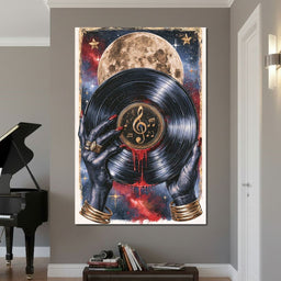 Midnight Melodies Beneath The Lunar Glow - NicheCanvas