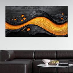 Noir & Gold Symphony - TooplesArt - NicheCanvas