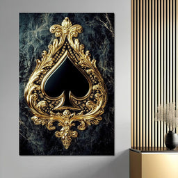 Gilded Elegance Spade - NicheCanvas