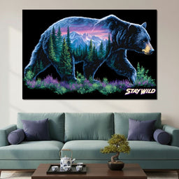Mountain Spirit Bear Journey - NicheCanvas