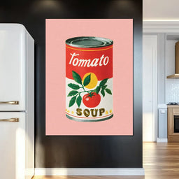 Vintage Tomato Soup Pop Icon - NicheCanvas