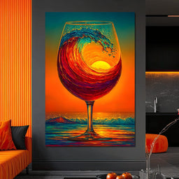 Sunlit Wave Enchantment - NicheCanvas