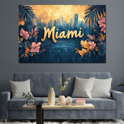 Tropical Oasis Miami Dreams - NicheCanvas