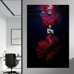 Crimson Depths - TooplesArt - NicheCanvas