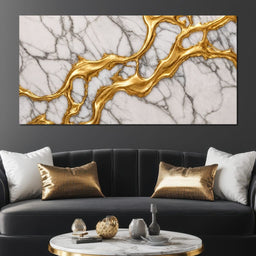 Marble River of Gold - TooplesArt - NicheCanvas