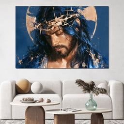 Sacred Grace Under The Golden Crown - NicheCanvas
