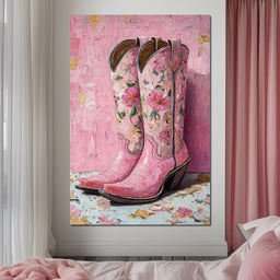 Floral Western Romance - NicheCanvas