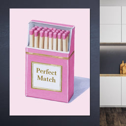 Perfect Match Pink Matchbox - NicheCanvas