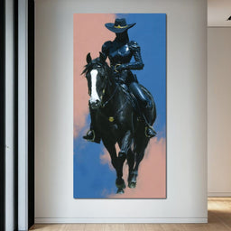 Night Rider of Midnight Steel - NicheCanvas