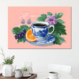 Fresh Morning Brew & Fruits - NicheCanvas