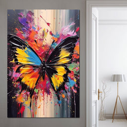 Technicolor Lepidoptera - NicheCanvas