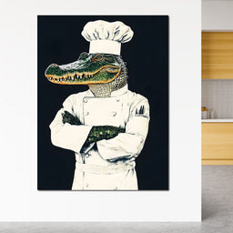 Gator Chef Culinary Humor - NicheCanvas
