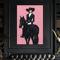 Midnight Rider on Rose Plain - NicheCanvas