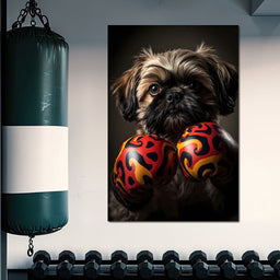 Pugilist Pooch - NicheCanvas