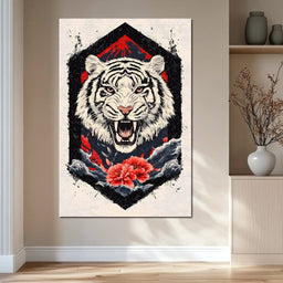 Siberian Tiger Roar - NicheCanvas