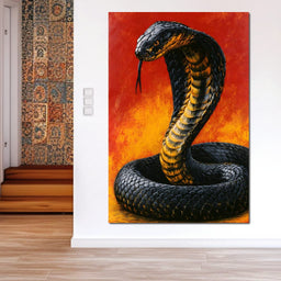 Airbrush Cobra Retro Style - NicheCanvas