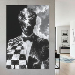 Cosmic Checkmate of Stardust Mind - NicheCanvas