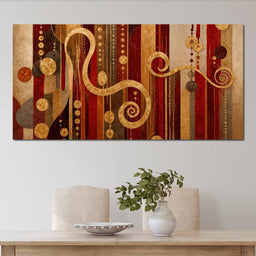 Glimpse of Red and Gold - TooplesArt - NicheCanvas
