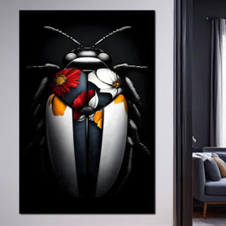 Beneath Floral Wings - NicheCanvas