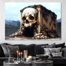 Skull Fortress Erosion Dreams - NicheCanvas