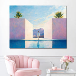 Journey Through Pastel Horizons - NicheCanvas