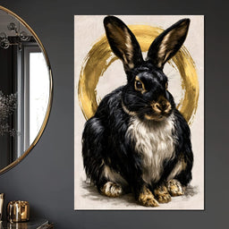 Gilded Hare of the Silent Circle - NicheCanvas