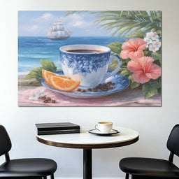 Seaside Morning Tranquility Coffee - NicheCanvas