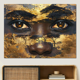 Golden Gaze of Nature - Sakeem Gibbs - NicheCanvas