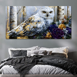 Silent Watcher Among Golden Birch - NicheCanvas