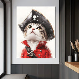 Feline Pirate Adventure - NicheCanvas