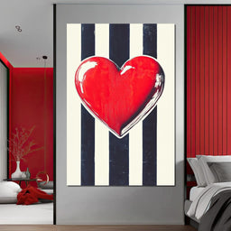 Heartbeat Elegance - NicheCanvas
