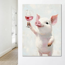 Porcine Toast of Joy - NicheCanvas
