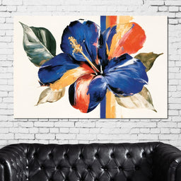 Vibrant Petals Resting On Vertical Light - NicheCanvas
