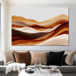 Sahara Dunes Earth Tones - NicheCanvas
