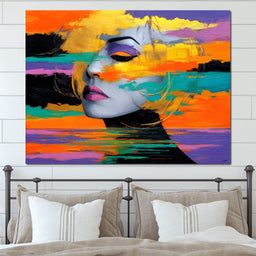 Chromatic Calm Portrait Drift - NicheCanvas