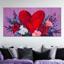 Heartflower Bouquet - NicheCanvas