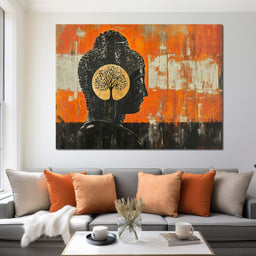 Golden Tree of Enlightenment - NicheCanvas