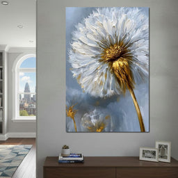 Gilded Dandelion - NicheCanvas