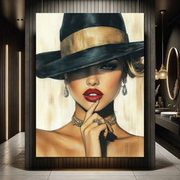 Timeless Allure Portrait Muse - NicheCanvas