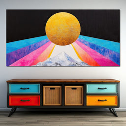 Golden Horizon Radiance - NicheCanvas