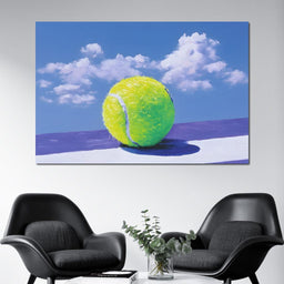 Tennis Ball Under Summer Sky - NicheCanvas