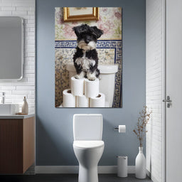 Puppy King of Soft Thrones - NicheCanvas