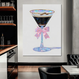 Iridescent Espresso Martini Bow - NicheCanvas
