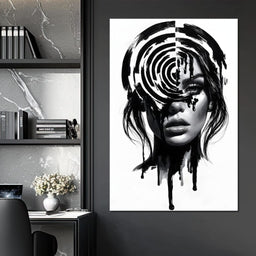 Liquid Thoughts Dissolving Into Form - NicheCanvas