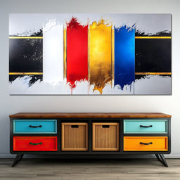 Vibrant Cascade of Colors - NicheCanvas