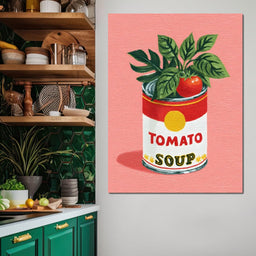 Pop Tomato Soup Garden Can - NicheCanvas