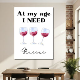 Aged To Perfection Wine Joke Poster - NicheCanvas