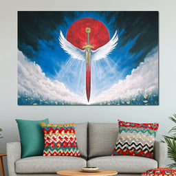 Celestial Guardian Sword - NicheCanvas