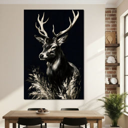 Silent Guardian of the Winter Grass - NicheCanvas