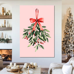 Festive Mistletoe Bouquet Charm - NicheCanvas